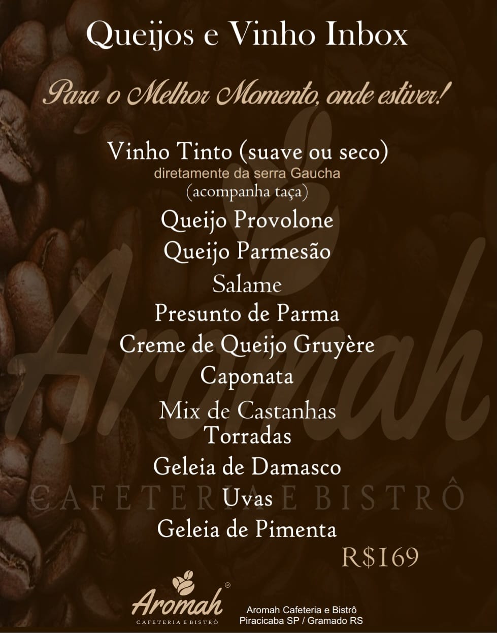 Cardápio Completo em Imagem